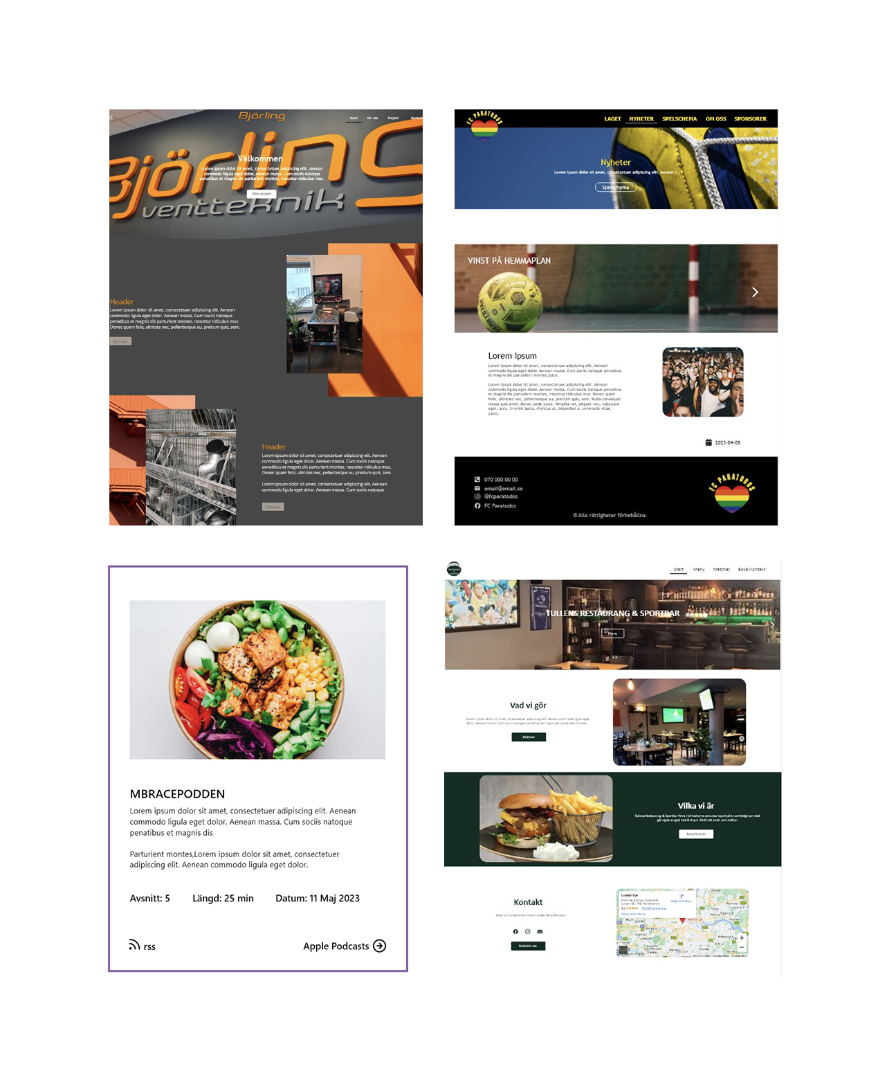 Web designs